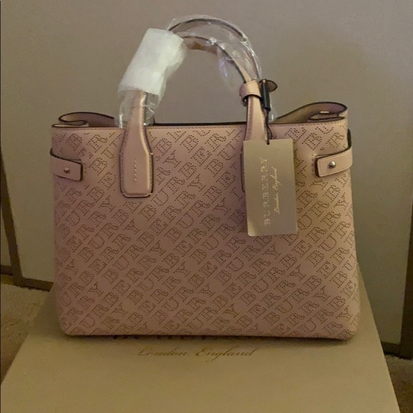 SOLD - Burberry Medium Banner In Perforated Logo - Picture 6 of 12